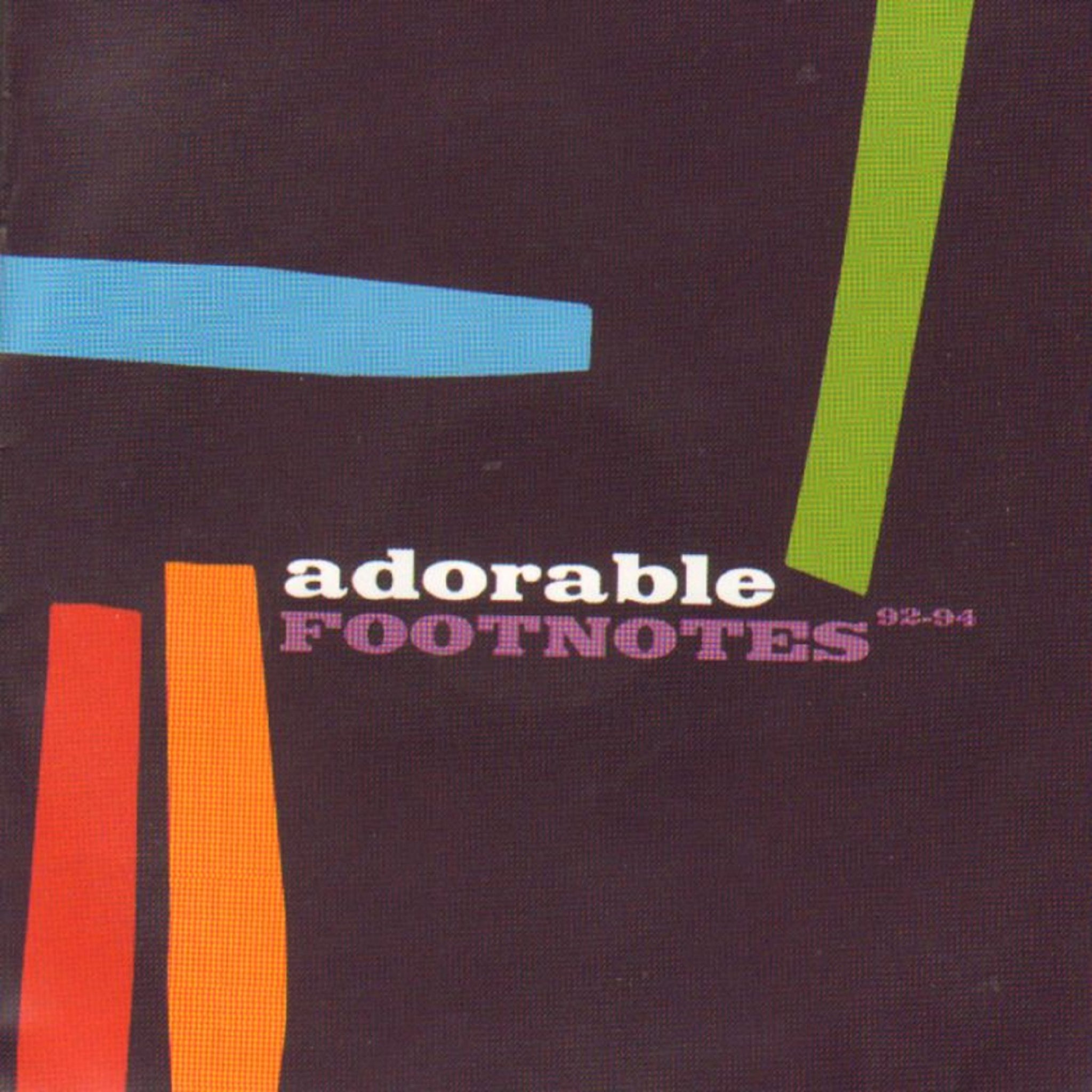 Adorable - Footnotes 92-94 (Cherry Red) CD